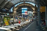  The main train station (Hauptbahnhof) at Frankfurt.  I have spent a lot of time here waiting for trains.